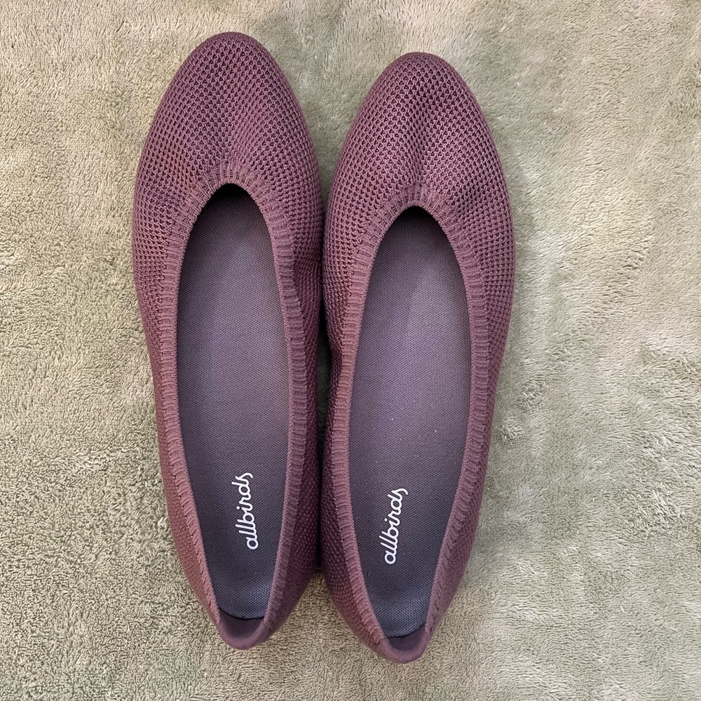 NWOT Allbirds lavender point toe flat sz 8.5